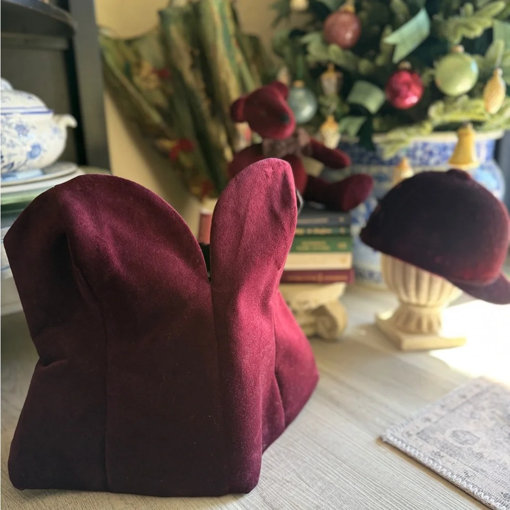 ZARA Burgundy Velvet Corset Bustier Size MEDIUM RALPH LAUREN CHRISTMAS NWOT - Picture 2 of 10